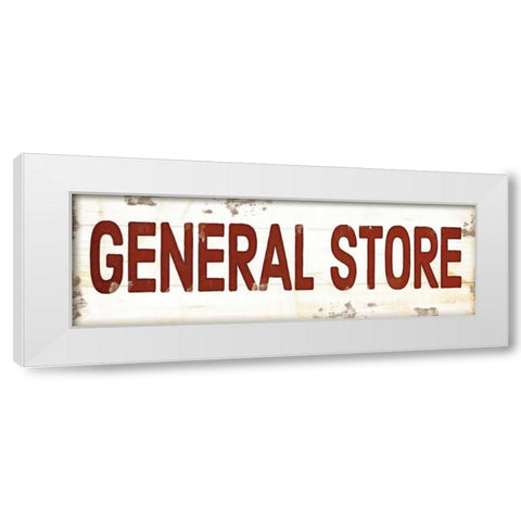 General Store White Modern Wood Framed Art Print by Pugh, Jennifer