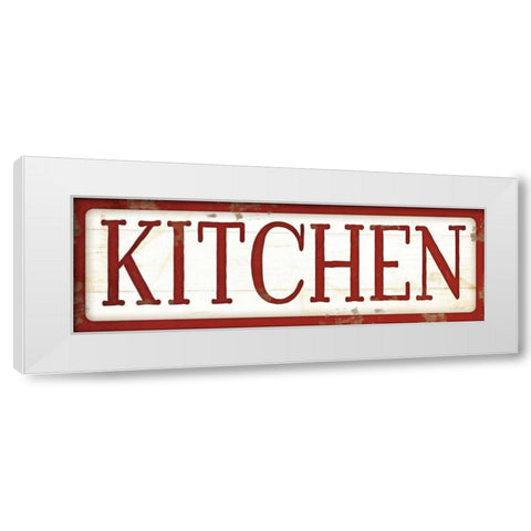 Kitchen White Modern Wood Framed Art Print by Pugh, Jennifer