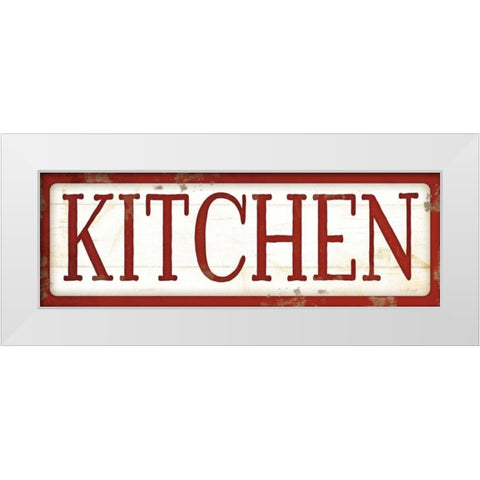 Kitchen White Modern Wood Framed Art Print by Pugh, Jennifer