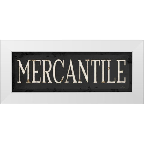 Mercantile White Modern Wood Framed Art Print by Pugh, Jennifer