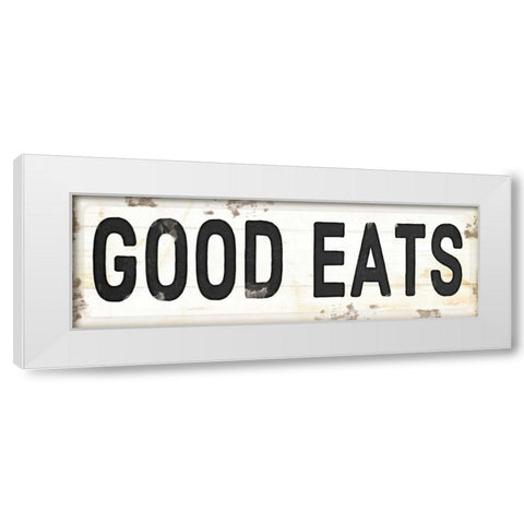 Good Eats White Modern Wood Framed Art Print by Pugh, Jennifer