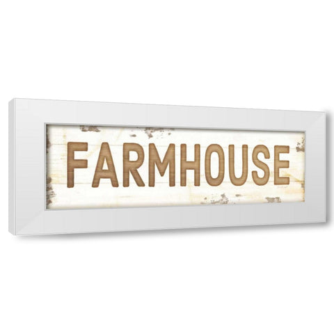 Farmhouse White Modern Wood Framed Art Print by Pugh, Jennifer