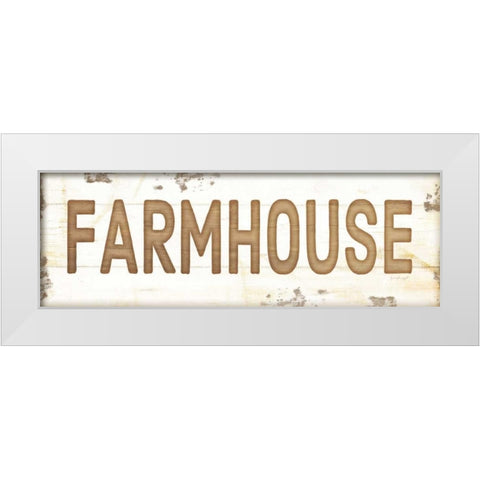 Farmhouse White Modern Wood Framed Art Print by Pugh, Jennifer