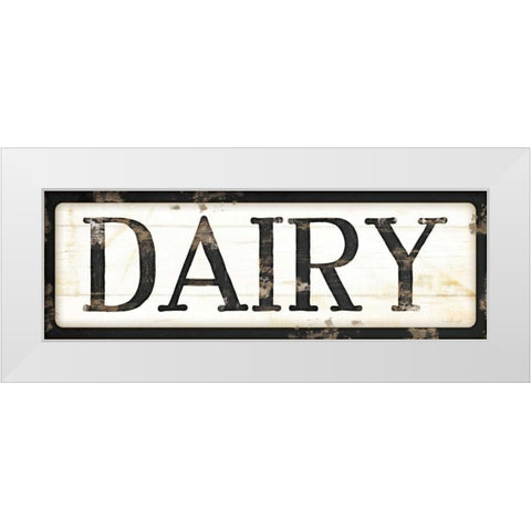 Dairy White Modern Wood Framed Art Print by Pugh, Jennifer