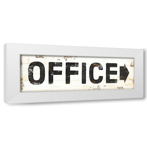 Office White Modern Wood Framed Art Print by Pugh, Jennifer