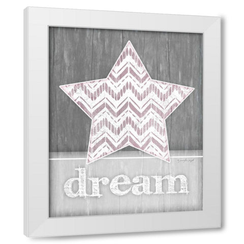 Dream Star White Modern Wood Framed Art Print by Pugh, Jennifer