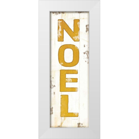 Noel Christmas White Modern Wood Framed Art Print by Pugh, Jennifer