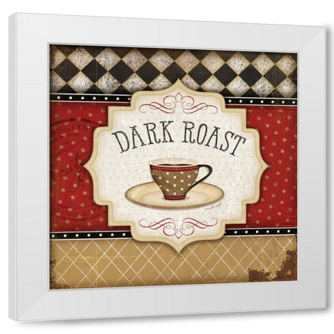 Dark Roast White Modern Wood Framed Art Print by Pugh, Jennifer