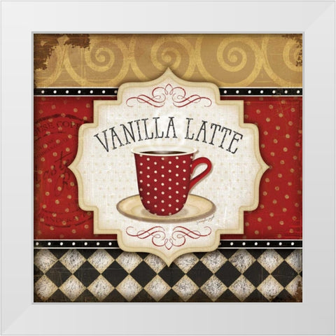 Vanilla Latte White Modern Wood Framed Art Print by Pugh, Jennifer