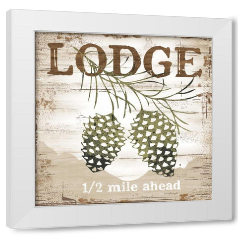 Lodge White Modern Wood Framed Art Print by Pugh, Jennifer