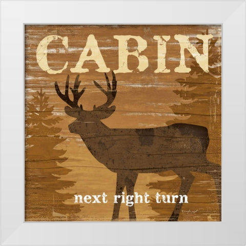 Cabin White Modern Wood Framed Art Print by Pugh, Jennifer