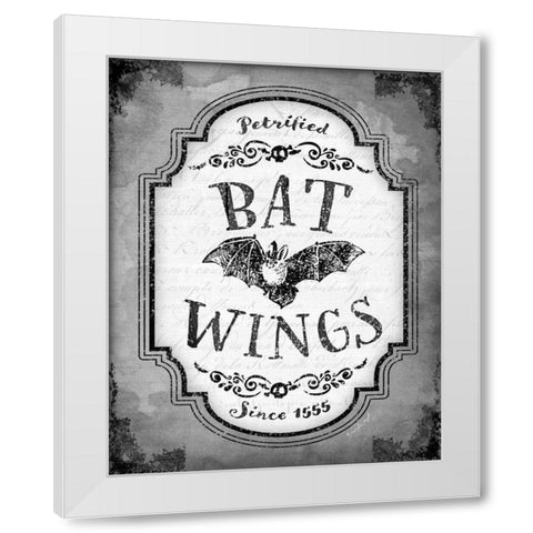 Bat Wings White Modern Wood Framed Art Print by Pugh, Jennifer