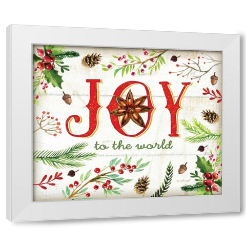 Joy White Modern Wood Framed Art Print by Pugh, Jennifer