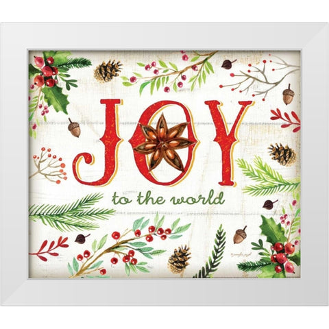 Joy White Modern Wood Framed Art Print by Pugh, Jennifer