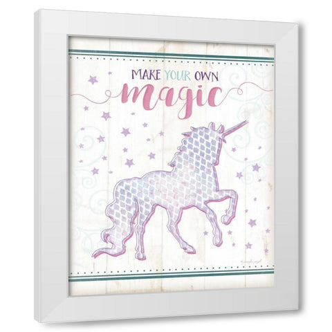 Magic Unicorn White Modern Wood Framed Art Print by Pugh, Jennifer