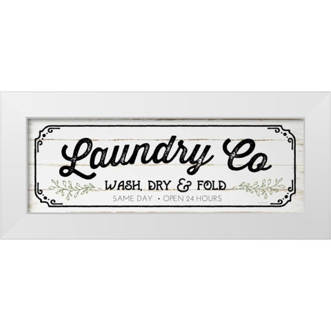 Laundry Co White Modern Wood Framed Art Print by Pugh, Jennifer