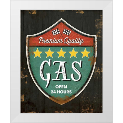 Premium Gas White Modern Wood Framed Art Print by Pugh, Jennifer