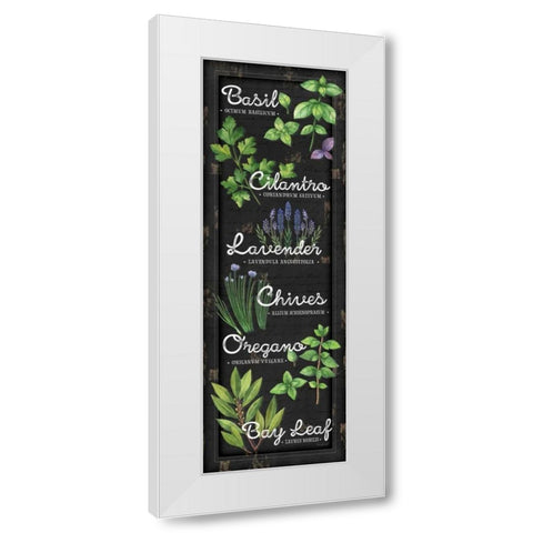 Herbs II White Modern Wood Framed Art Print by Pugh, Jennifer