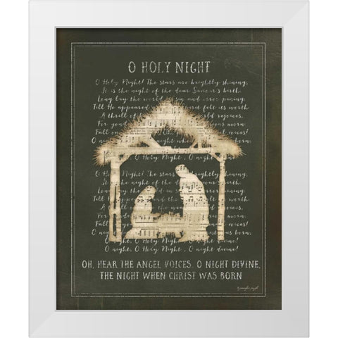 O Holy Night II White Modern Wood Framed Art Print by Pugh, Jennifer