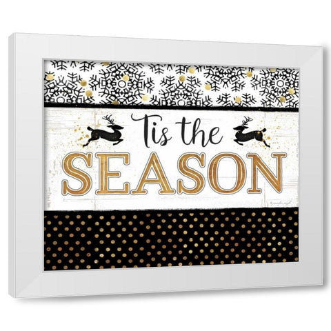 Tis the Season White Modern Wood Framed Art Print by Pugh, Jennifer