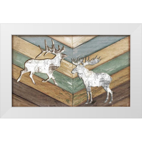 Lodge White Modern Wood Framed Art Print by Pugh, Jennifer