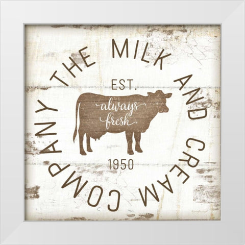 Milk and Cream Company II White Modern Wood Framed Art Print by Pugh, Jennifer