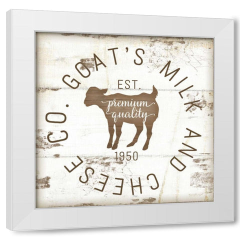 Goats Milk and Cheese Co. II White Modern Wood Framed Art Print by Pugh, Jennifer