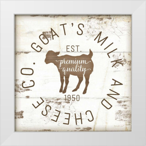 Goats Milk and Cheese Co. II White Modern Wood Framed Art Print by Pugh, Jennifer