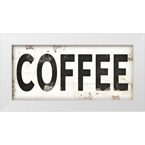 Coffee White Modern Wood Framed Art Print by Pugh, Jennifer