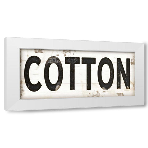 Cotton White Modern Wood Framed Art Print by Pugh, Jennifer