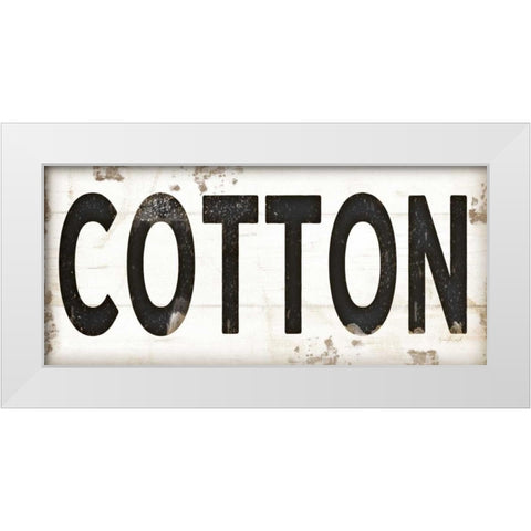 Cotton White Modern Wood Framed Art Print by Pugh, Jennifer