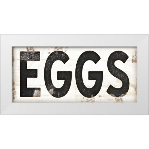 Eggs White Modern Wood Framed Art Print by Pugh, Jennifer