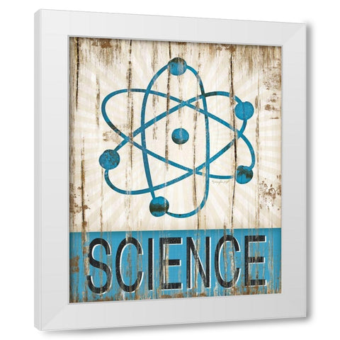 Science White Modern Wood Framed Art Print by Pugh, Jennifer