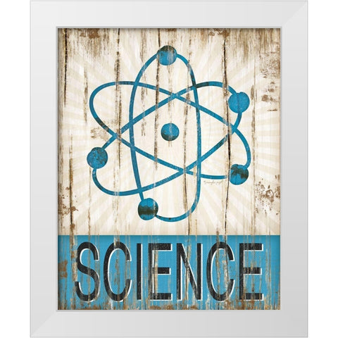 Science White Modern Wood Framed Art Print by Pugh, Jennifer