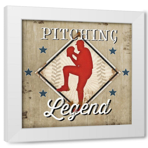 Legend White Modern Wood Framed Art Print by Pugh, Jennifer