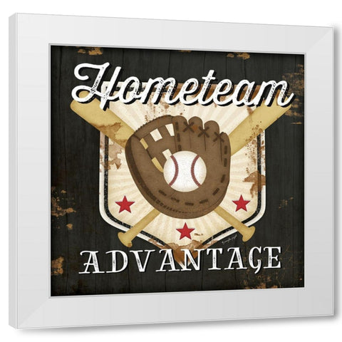 Hometeam White Modern Wood Framed Art Print by Pugh, Jennifer