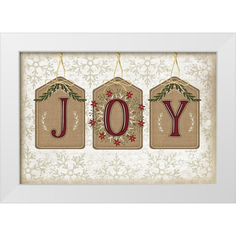 Joy White Modern Wood Framed Art Print by Pugh, Jennifer