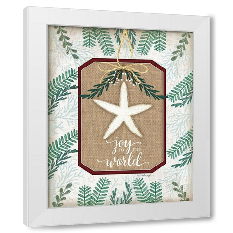 Coastal Christmas II White Modern Wood Framed Art Print by Pugh, Jennifer