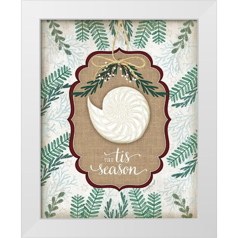 Coastal Christmas IV White Modern Wood Framed Art Print by Pugh, Jennifer