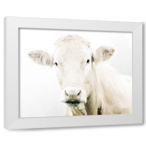 Cow II White Modern Wood Framed Art Print by Pugh, Jennifer