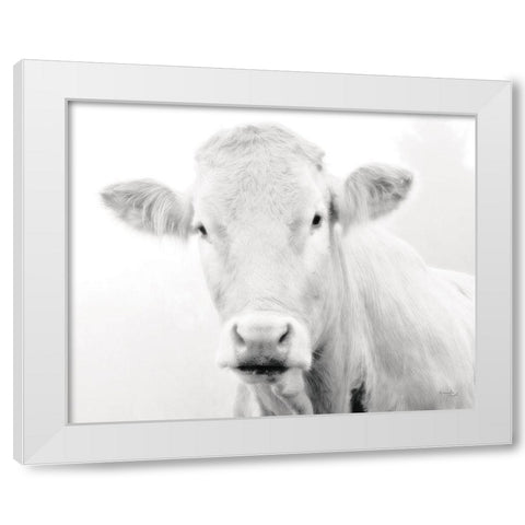 Cow III White Modern Wood Framed Art Print by Pugh, Jennifer