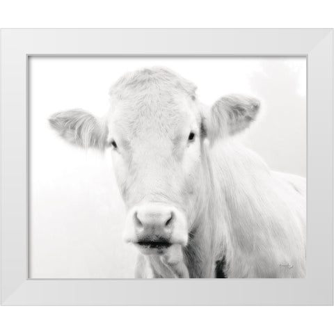 Cow III White Modern Wood Framed Art Print by Pugh, Jennifer