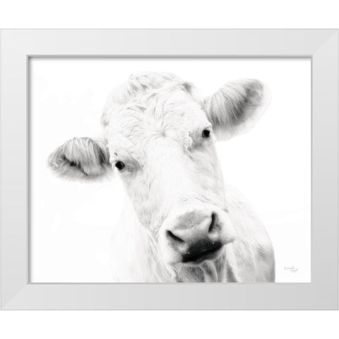 Cow IV White Modern Wood Framed Art Print by Pugh, Jennifer