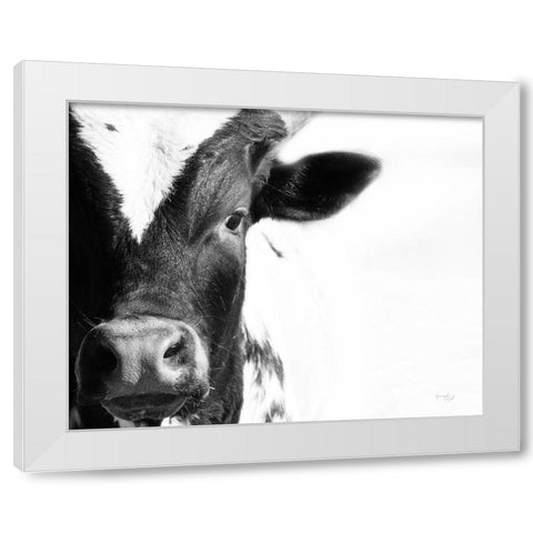 Cow VI White Modern Wood Framed Art Print by Pugh, Jennifer