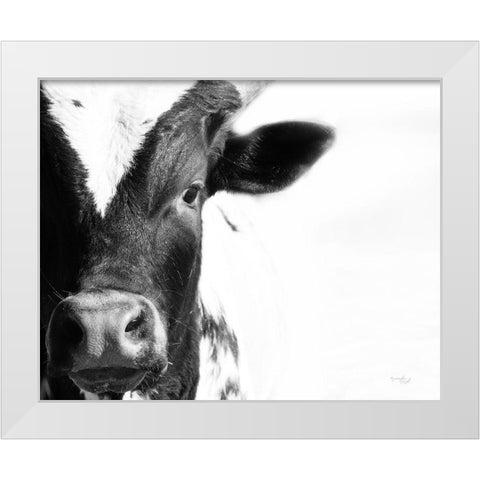 Cow VI White Modern Wood Framed Art Print by Pugh, Jennifer