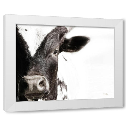 Cow VII White Modern Wood Framed Art Print by Pugh, Jennifer