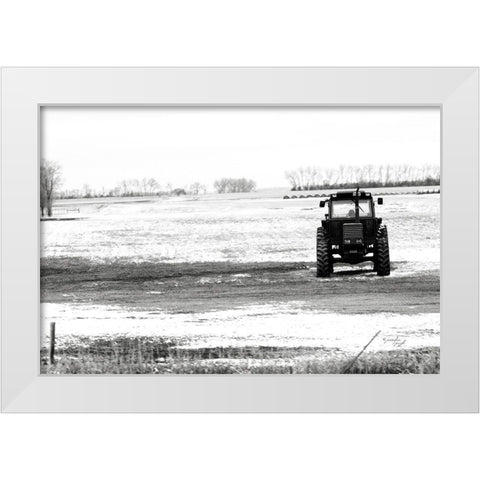 Tractor II White Modern Wood Framed Art Print by Pugh, Jennifer