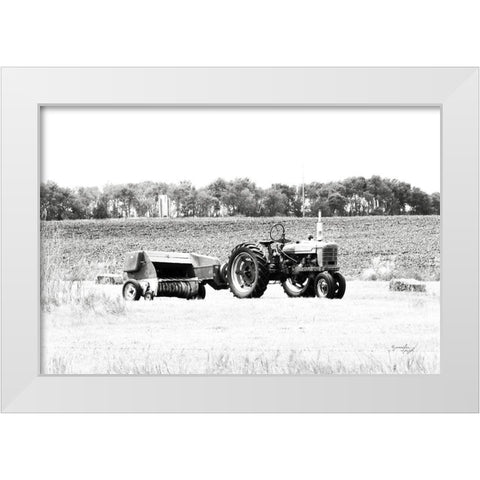 Tractor III White Modern Wood Framed Art Print by Pugh, Jennifer