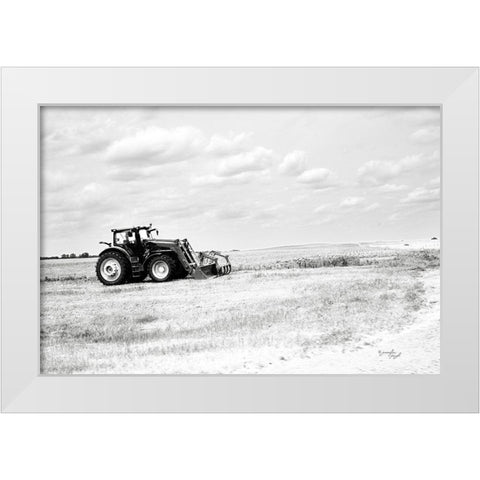 Tractor IV White Modern Wood Framed Art Print by Pugh, Jennifer