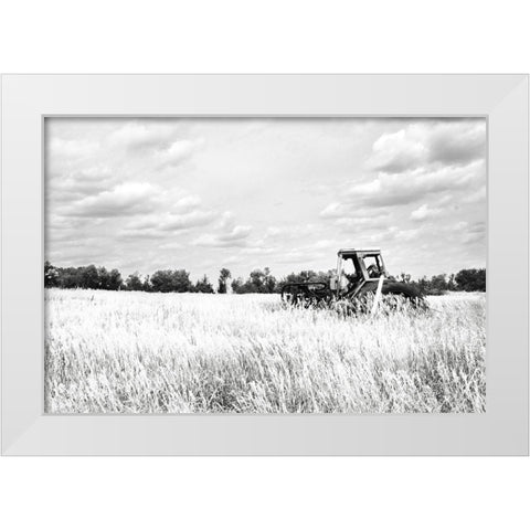 Tractor V White Modern Wood Framed Art Print by Pugh, Jennifer